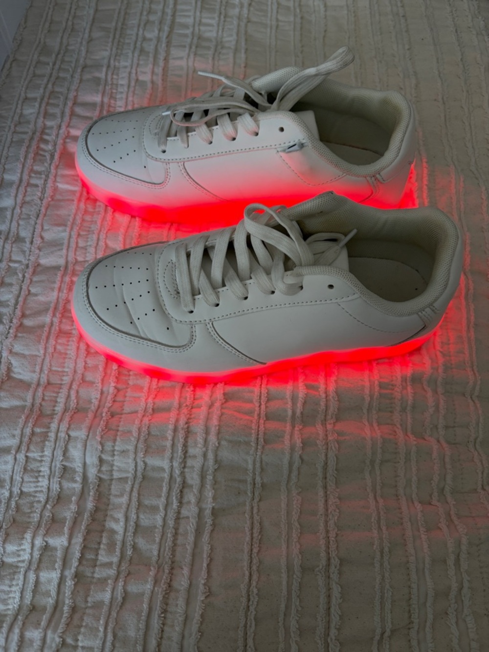Light up White Women's Sneakers - Picture 2 of 5